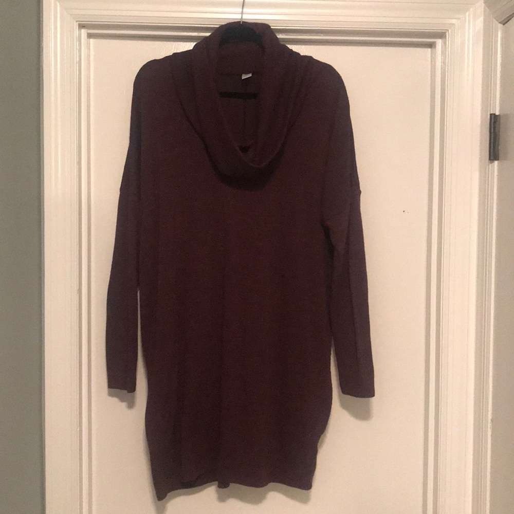 Maroon sweater dress/tunic